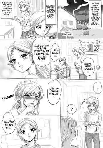 BreaWi no LinZel ga Hitasura Ichaicha Shite Sukebe na Koto Suru Manga | A BoTW manga where Link and Zelda earnestly flirt and do lewd things